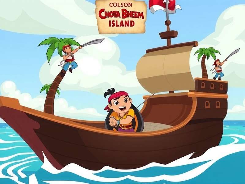 Combat in Chhota Bheem Pirate Island Chhota Bheem Pirate Island Battle Scene