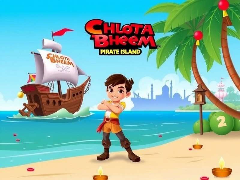 Diwali Celebration in Game Chhota Bheem Pirate Island Diwali Event
